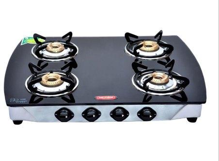 Sky Flame Rectangular Stainless Steel Four Burner Gas Stove