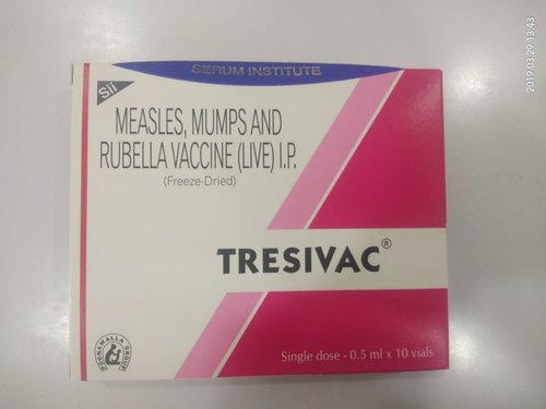 Measles Mumps And Rubella Vaccine, Packaging Size : 0.5 x 10 ml