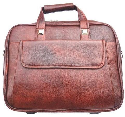 Leather Laptop Bag, Color : Brown