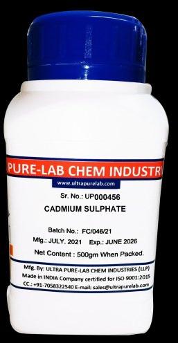  Cadmium Sulphate, CAS No. : 7790-84-3