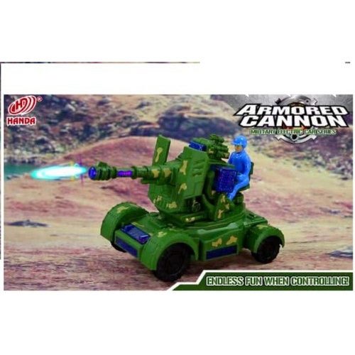 Handa Plastic Armoured Cannon Toys, Color : Green