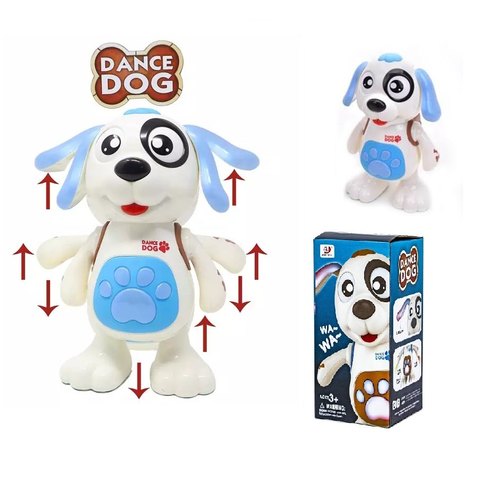 Plastic Dance Dog toy, Color : White