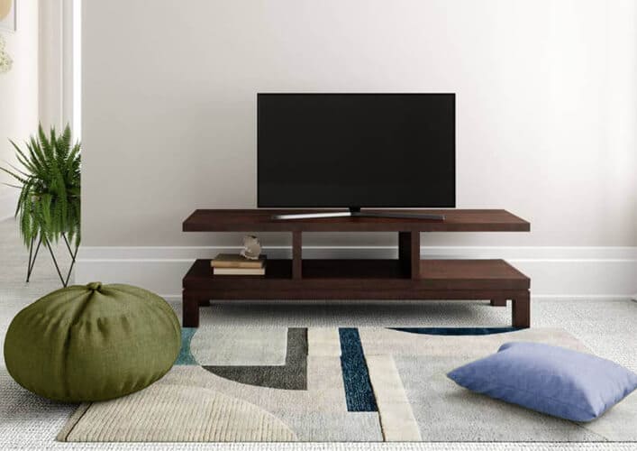 Rectangular Polished Entertainment Unit, for Wall Hanging, Certification : ISI Certification