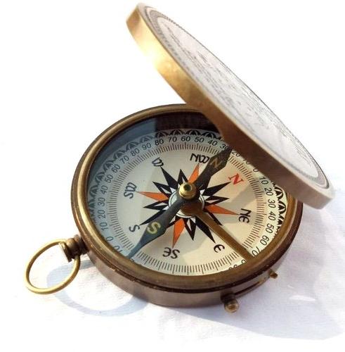 Steel Compass, for Promotional Work, Direction Tracking, Size : 10cm