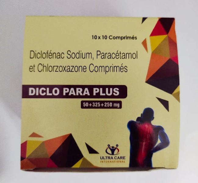 Diclofenac Sodium Paracetamol and Chlorzoxazone Tablets