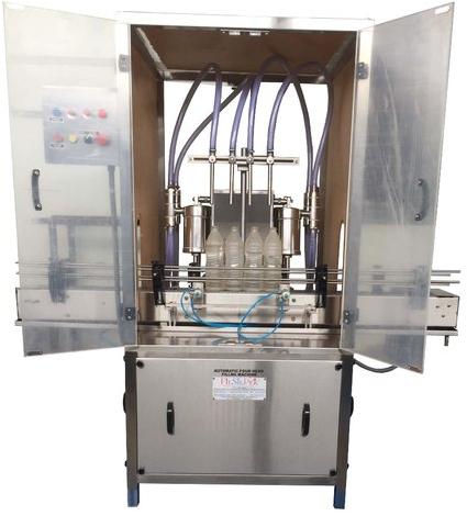 Pneumatic Stainless Steel Sanitizer Filling Machine, Packaging Type : Carton Box