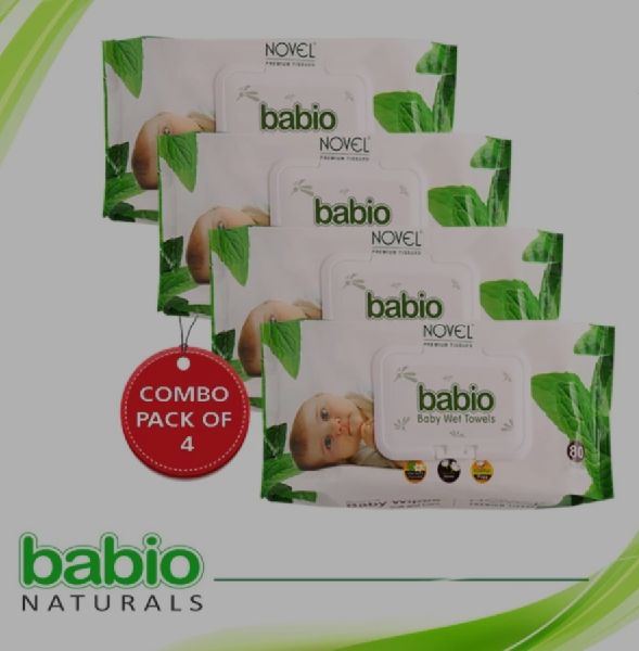 Novel Plain Cotton Baby Wipes, Packaging Type : Plastic Packet