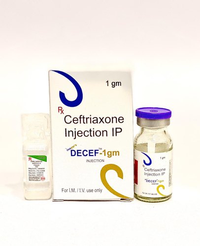 DECEF Ceftriaxone Injection, Packaging Size : 1 g