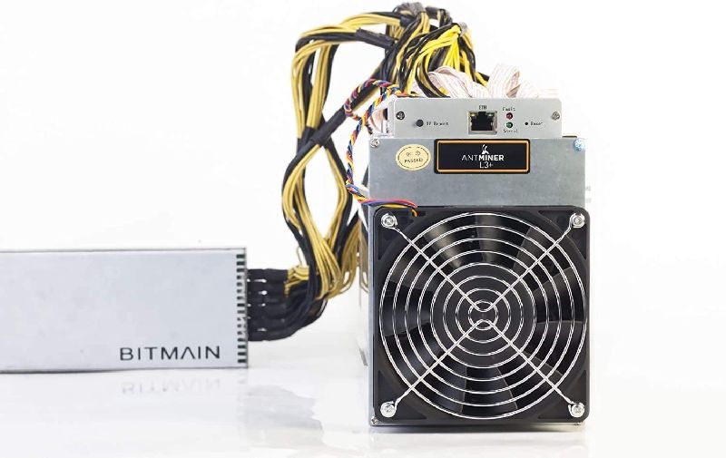 AntMiner L3+ 504MH/s 1.6W/MH ASIC Litecoin Miner With Power Supply Included