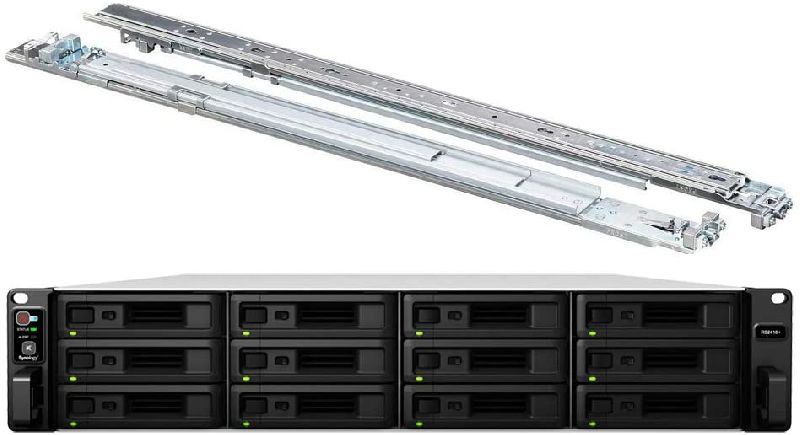 Synology RackStation RS2418+ NAS Server Bundle C3538 Quad-Core 32GB DDR4 12TB SSD
