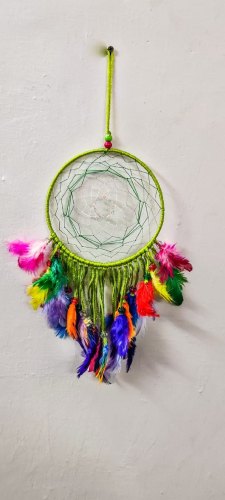 Round Metal Designer Dream Catcher, for Decoration, Length : 1.5 feet