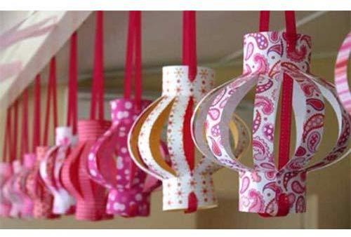 Mat Paper Diwali Decorative Lantern, Pattern : Printed