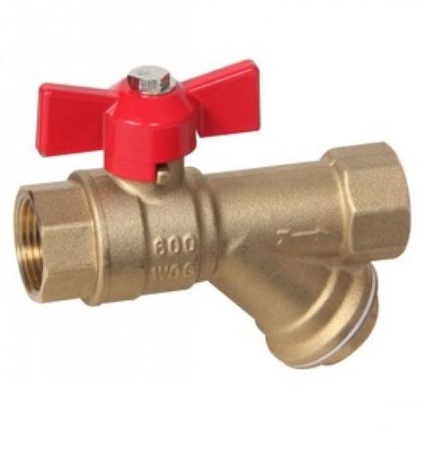 Brass Ball Valve Cum Strainer, Operating Type : Manual