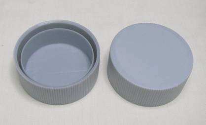 Round Coated Polypropylene PP End Cap, Pattern : Plain