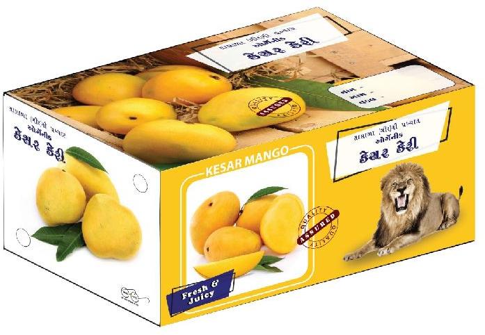 Corrugated Board Mango Packaging Box-10 Kg, Size : Multisize