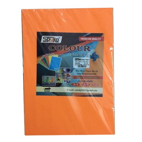 Spyko Printed Floroscent Color Paper, Size : 6 x 6 Inch