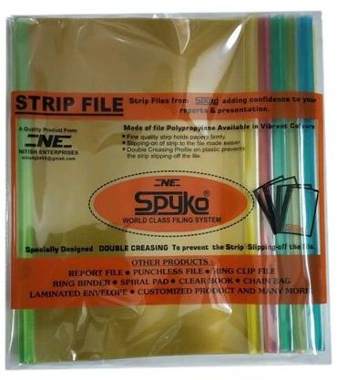 Spyko PVC Printed Strip Report File, Shape : Rectangle