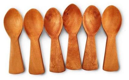 Neem Wood Jars & Boxes Pack of 6 Spoon