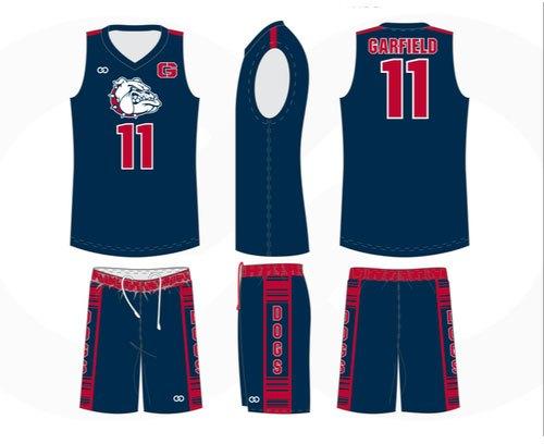 Polyester Basketball Uniform, Pattern : Printed