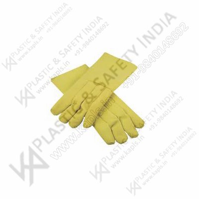 Kevlar Heat Resistant Gloves, for Full Fingered Application., Pattern : Plain