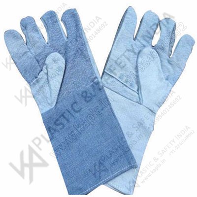 Jeans Hand Gloves, for Forging, Casting, Automobile, Building, industrial construction, Size : Medium