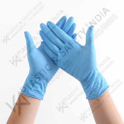 Plain Rubber Nitrile Gloves, Size : Free Size