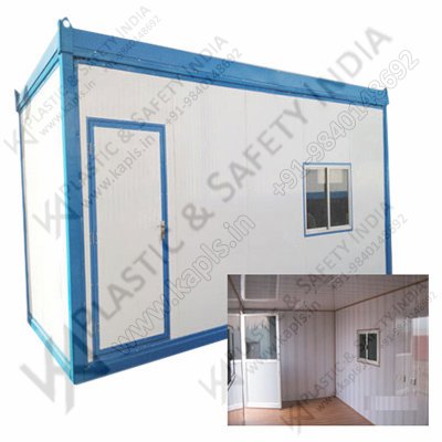 Steel Site Office Portable Cabin, Size : Max 20 Feet