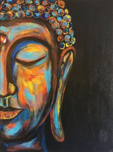 Acrylic Buddha Wall Hanging Painting