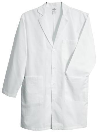 3/4th Sleeve Cotton Lab Coats, Color : White