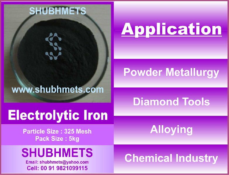 Iron Electrolytic Metal Powder, Feature : Fine Finished, Highly Efficient, Long Shelf Life