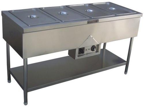Rectangular Stainless Steel Hot Bain Marie, Color : Silver