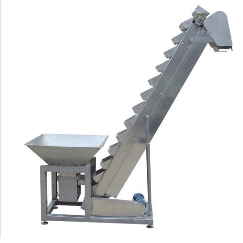 Chrome Finish PU Semi Automatic Bucket Conveyor, for Moving Goods, Belt Length : 20-30 Feet