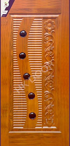 Decorative African Teak Wood Door