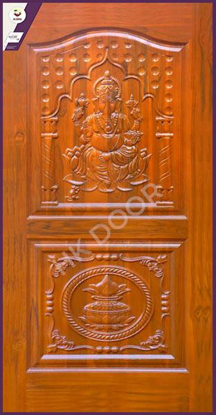 Designer African Teak Wood Carving Door
