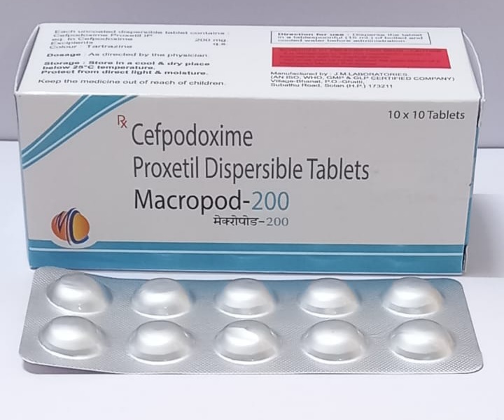CEFPODOXIME PROXETIL 200MG (DISPERSIBLE TAB)