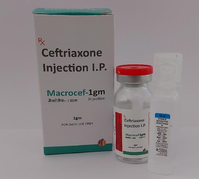 CEFTRIAXONE 1000GM Injection, for Anti Infective, Anti-biotics, Cephalosporins, Feature : Antibiotic