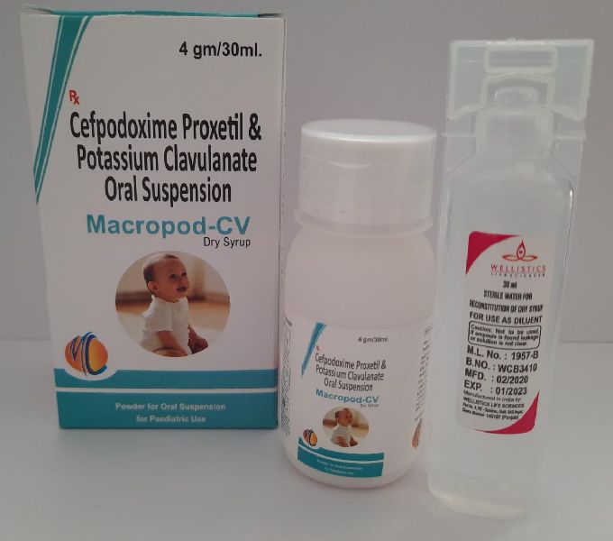 CEFPODOXIME PROXETIL 50MG. +POTASSIUM CLAVUNATE 31.25MG, for antibiotic