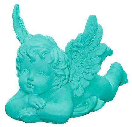 Color Coated Polyall Relaxing Angle Statue, for Interior Decor, Packaging Type : Box