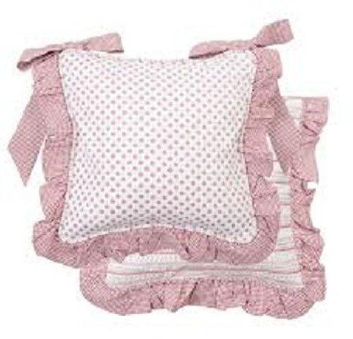 Printed Cotton Frilled Cushion Cover, Size : 30cm x 30cm