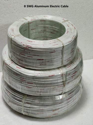 Reliable PVC Aluminum Electric Cable, Color : White