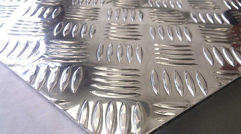 Aluminium 6082 Chequered Plates, Width : 100-2600mm