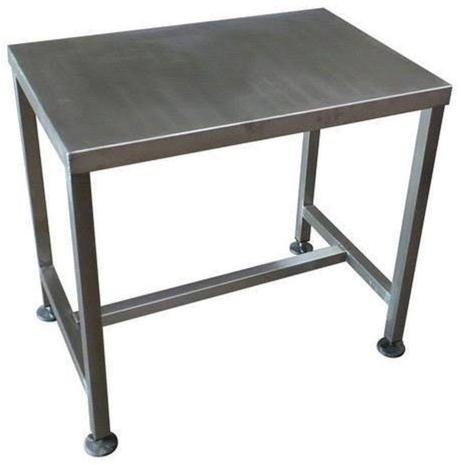 CRC Sheet Powder Coated Table, Color : Grey