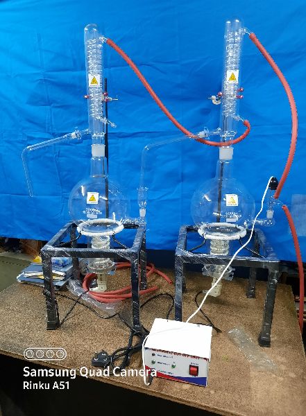 Electric 10-20kg Glass Distillation Apparatus, Voltage : 220V