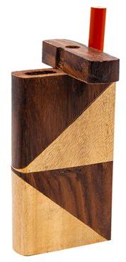 Rectangular Brown Wooden Dugout, for Cigarette Lightting, Feature : Durability, Glossy Finish, Good Quality