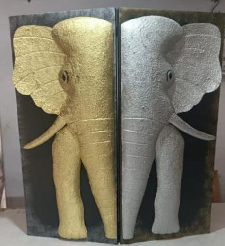 Elephant Foldable Panel Wall Hanging, for Decoration, Packaging Type : Carton Box