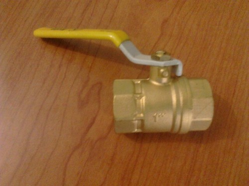 Avin Manual ball valve, Color : Golden