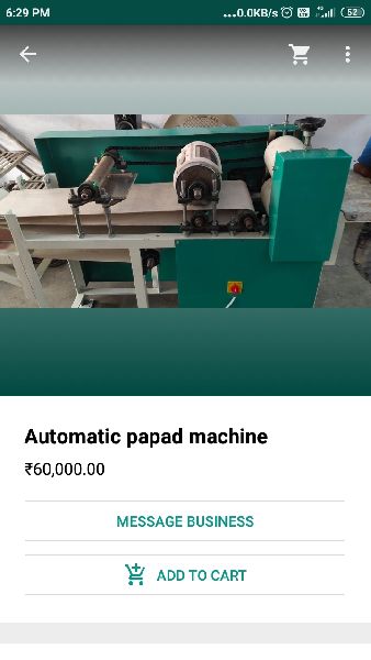 Automatic Papad making Machine