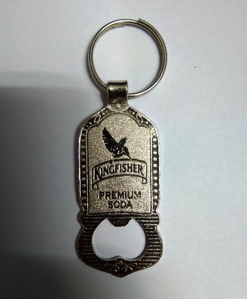 Custom Metal Bottle Opener Keychains, Color : Silver
