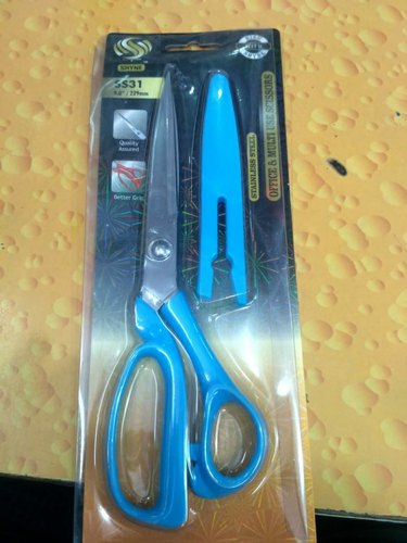 Plastic Scissors, for Office, Model Name/Number : 9 inchi, with cover SS031