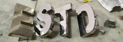 Stainless Steel 3d Letter, Color : White